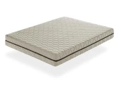 Matelas Naturel 150X190 ORGANIC FLORA, Épaisseur 25 CM, 100% Coton Et Lin, Relaxation Musculaire, Dehoussable