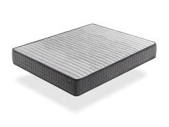 Matelas Ressorts Ensaches 80X180 PERLA SPRING, Epaisseur 25 CM, Multicouche, Antistress, Ergonomique Et Respirant. Fermete 3/5 Moyenne