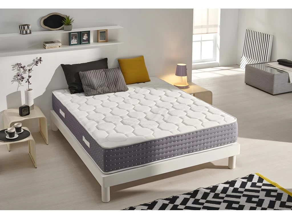 Matelas Visco Spring 180 X 200 Memory Nature Hauteur 30cm +/-2 Avec Visco Gel + Supersoft. – Image 2