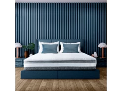 Matelas Double À Ressorts Ensachés 140x190cm Et Mousse À Mémoire De Forme - Housse Amovible