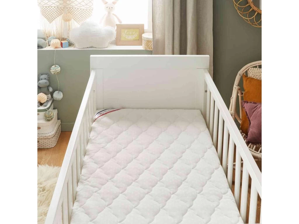 Matelas Bébé Sans Traitement Déhoussable Coton Bio 70x140 – Image 5