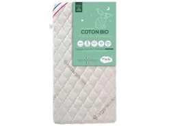 Matelas Bébé Sans Traitement Déhoussable Coton Bio 60x120