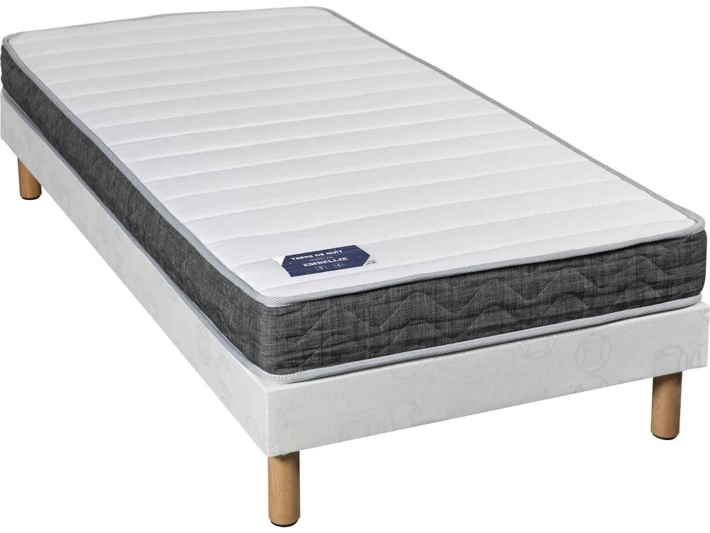 Matelas Ressorts Ensachés 5 Zones Ferme EMBELLIE 90x190