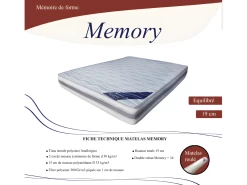 Matelas à Mémoire De Forme MEMORY 180 X 200 Cm