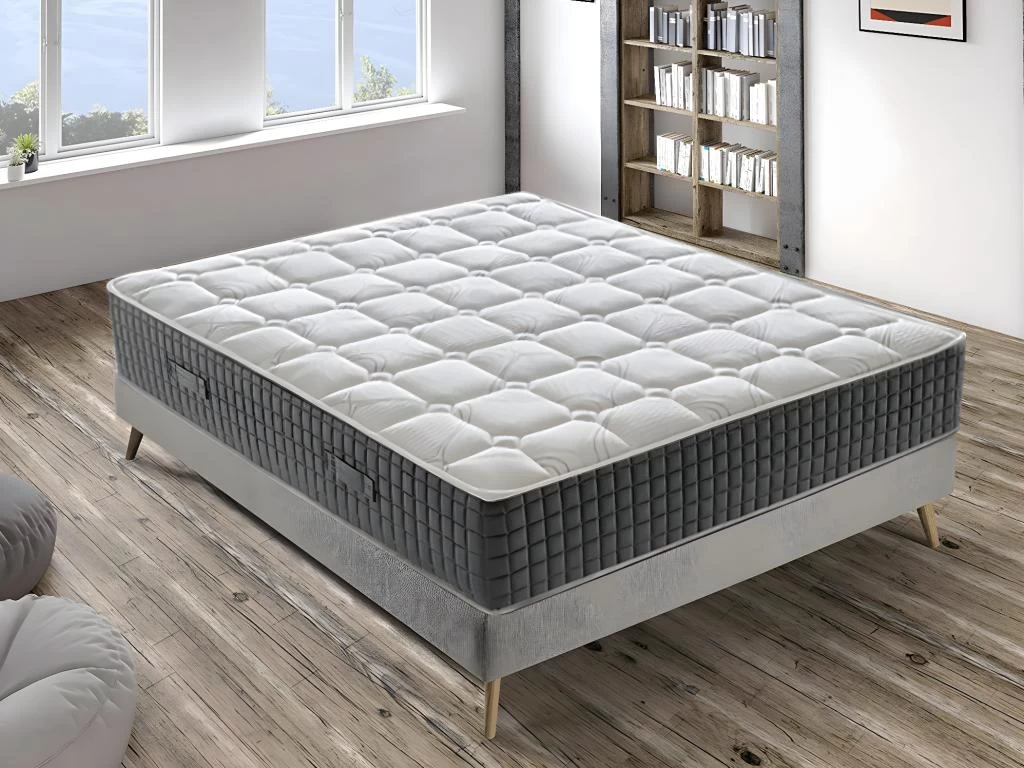Matelas Mousse - Accueil Mémoire De Forme - Haut 30 Cm - 11 Zones Différenciées 160x200 Cm