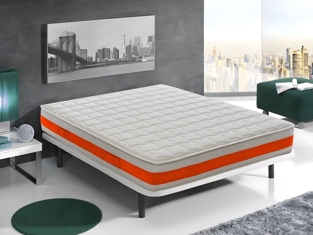 Matelas à Mémoire De Forme 22 Cm Et 11 Zones Différenciées Modèle Eolie 180x200 Cm