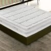 Matelas à Mémoire De Forme - Hauteur 29 Cm - Mousse Mémoire 5 Cm – Housse Amovible – Orthopédique 140x190 Cm