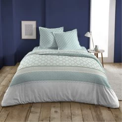 Parure De Lit Mosaïque Vert D'eau