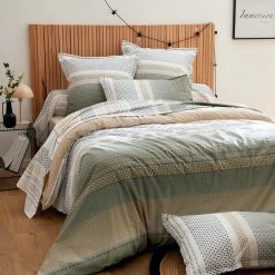 Parure De Lit Niagara Kaki - Tradilinge