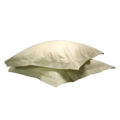 Lot De 2 Taies D'oreillers Seigle 100% Coton