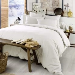 Parure De Lit Flanelle Blanc