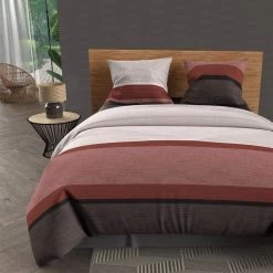 Parure De Lit Stripe Orange