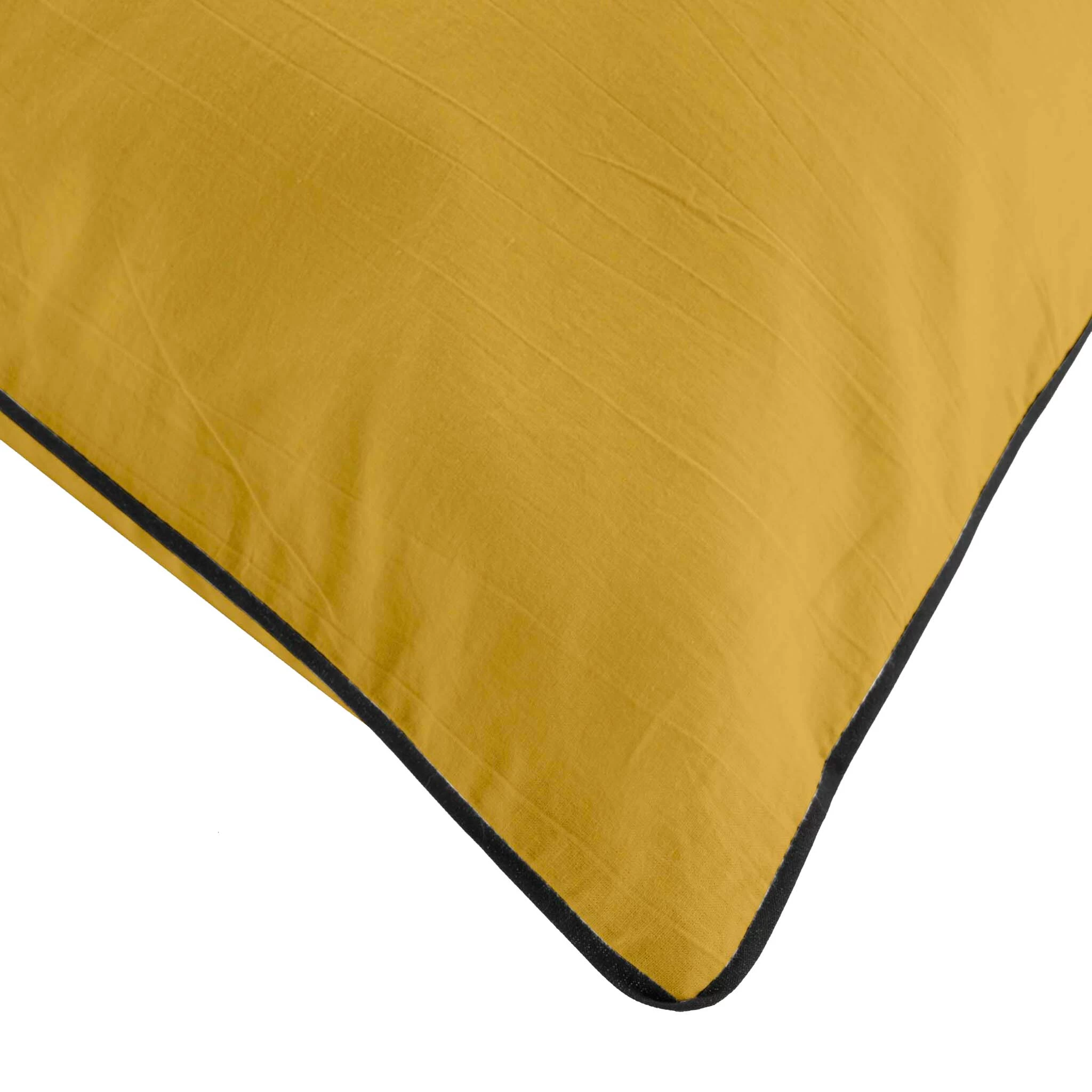 Parure De Lit Coton Lavé Linette Jaune – Image 2