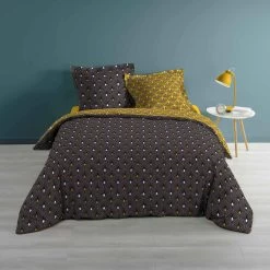 Parure De Lit Meloe Gris 240x220 Cm