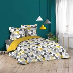 Parure De Lit Rythmo Gris