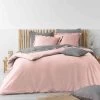 Parure De Lit Coton Lavé Stonalia Rose