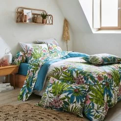 Parure De Lit Sumatra Paon - Tradilinge