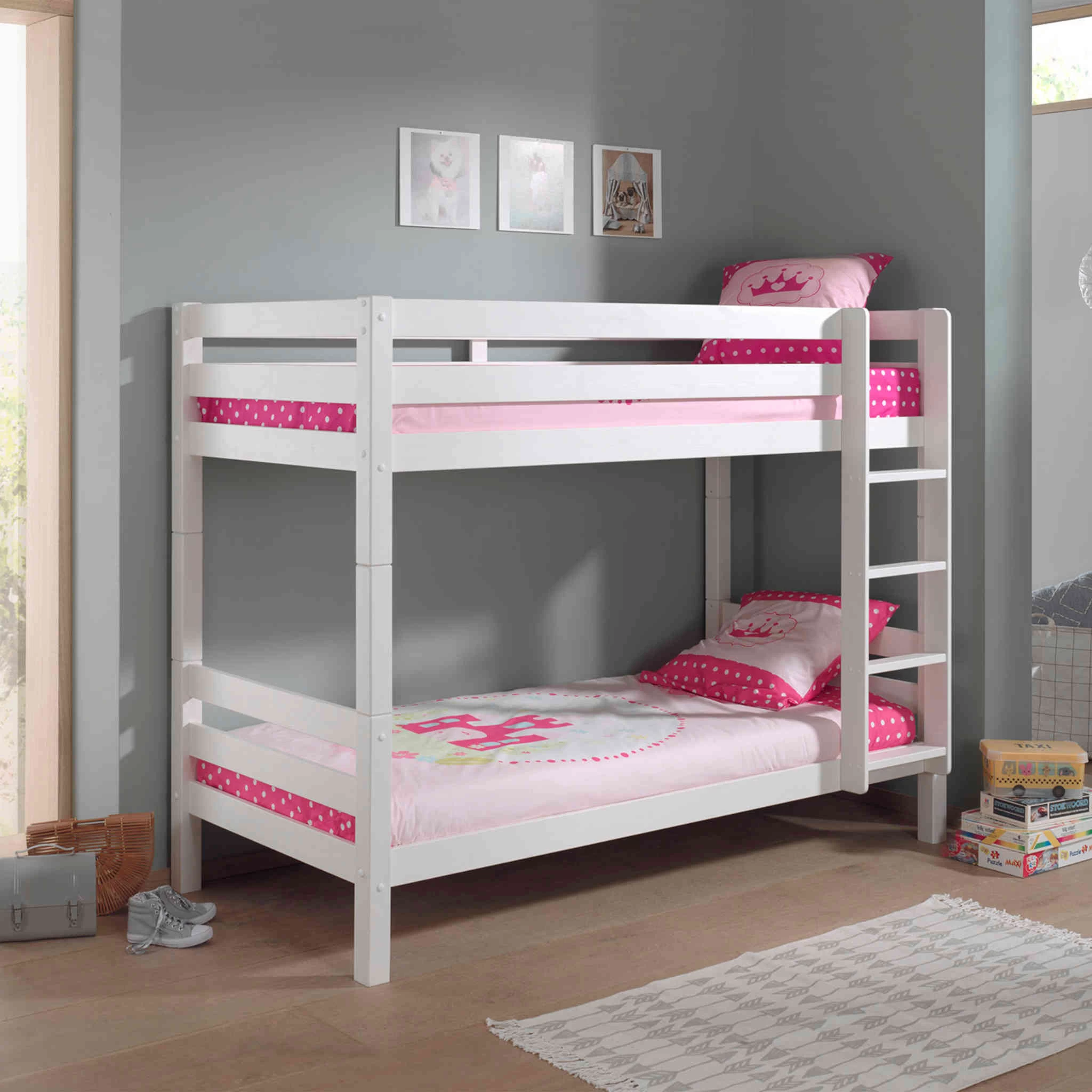 Lit Superposé Enfant En Bois Massif 90x200 Cm - LT2042 – Image 2