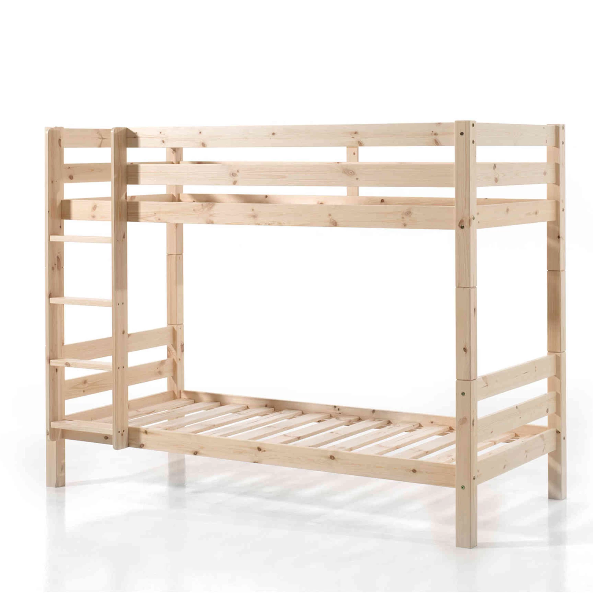 Lit Superposé Enfant En Bois Massif 90x200 Cm - LT2042 – Image 4