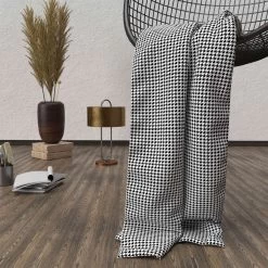 Plaid Polaire Victoria Noir 120x160 Cm