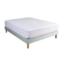 Protège Matelas Molleton 100% Coton Bio - Bonnet 40 Cm