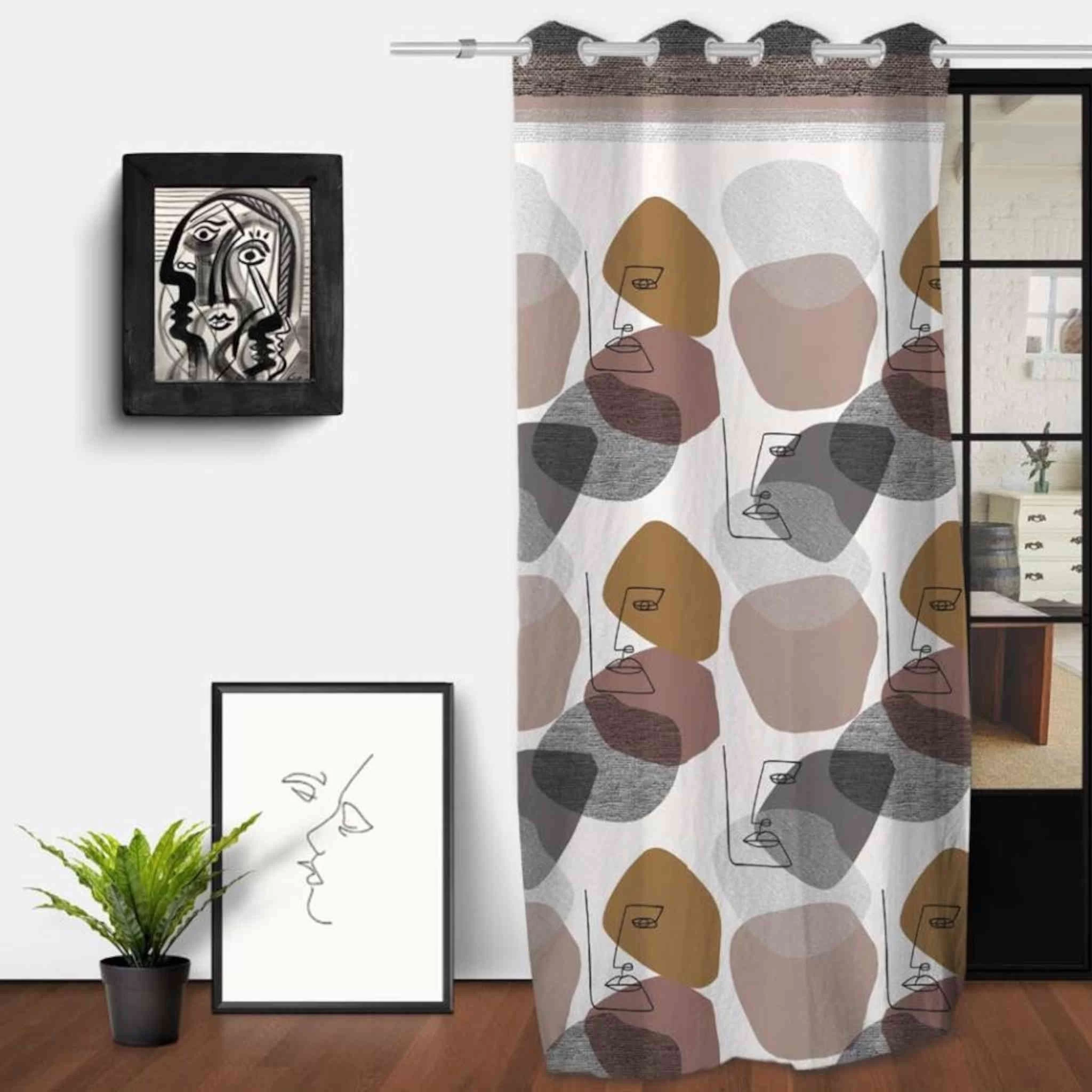 Rideau à œillets Modern 132x250 Cm