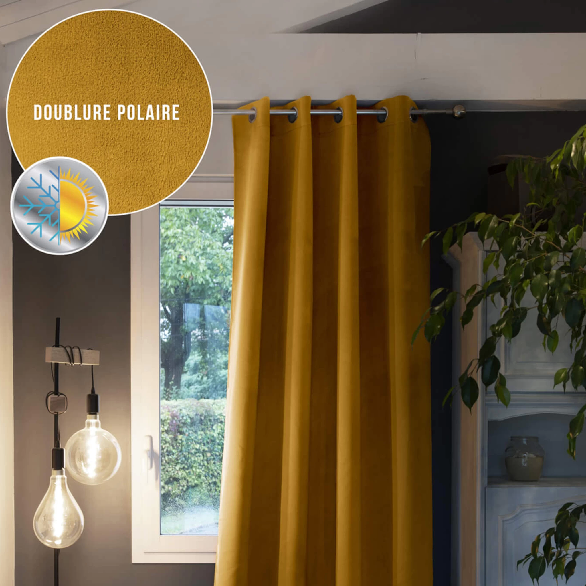 Rideau Occultant Thermique à œillets 140x260 – Image 4