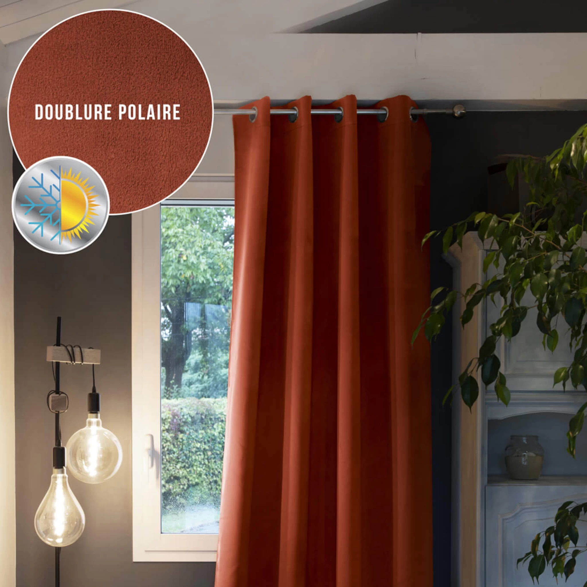 Rideau Occultant Thermique à œillets 140x260 – Image 7