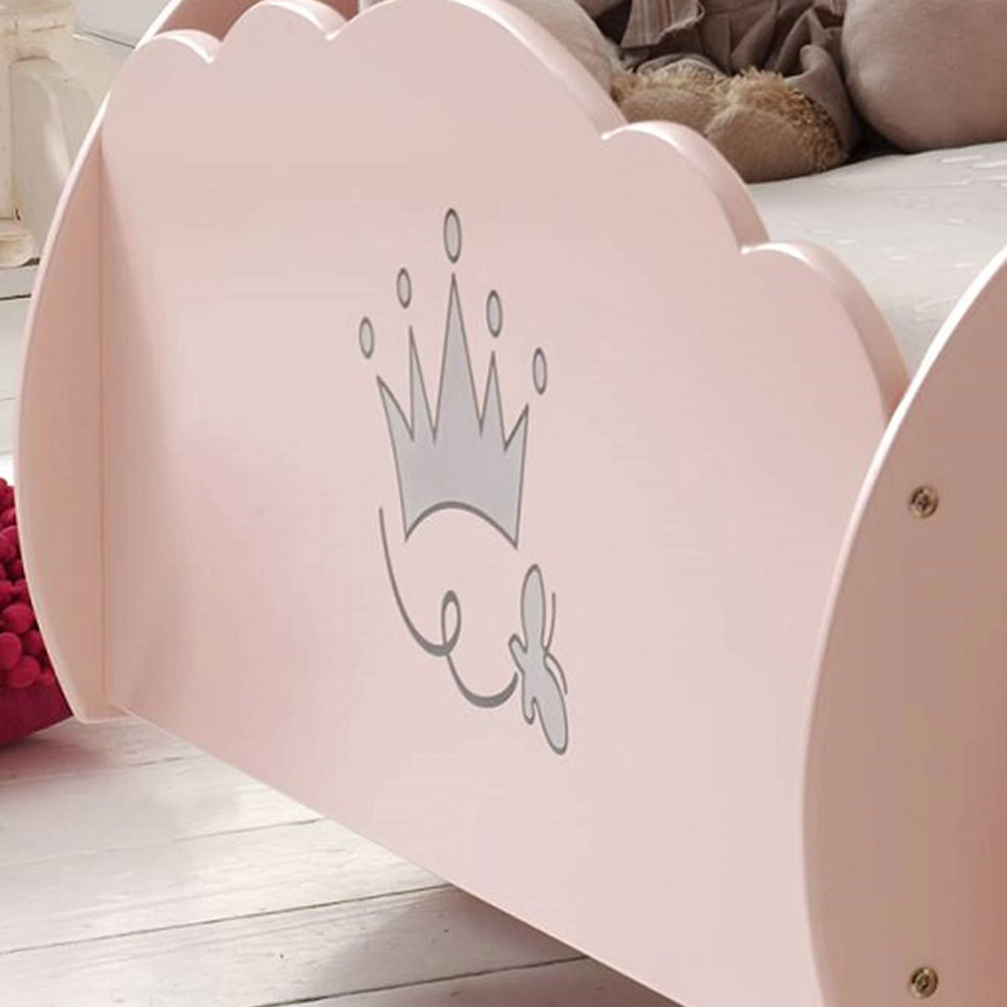 Lit Enfant Voiture Princesse Avec Sommier 90x200 – Image 3