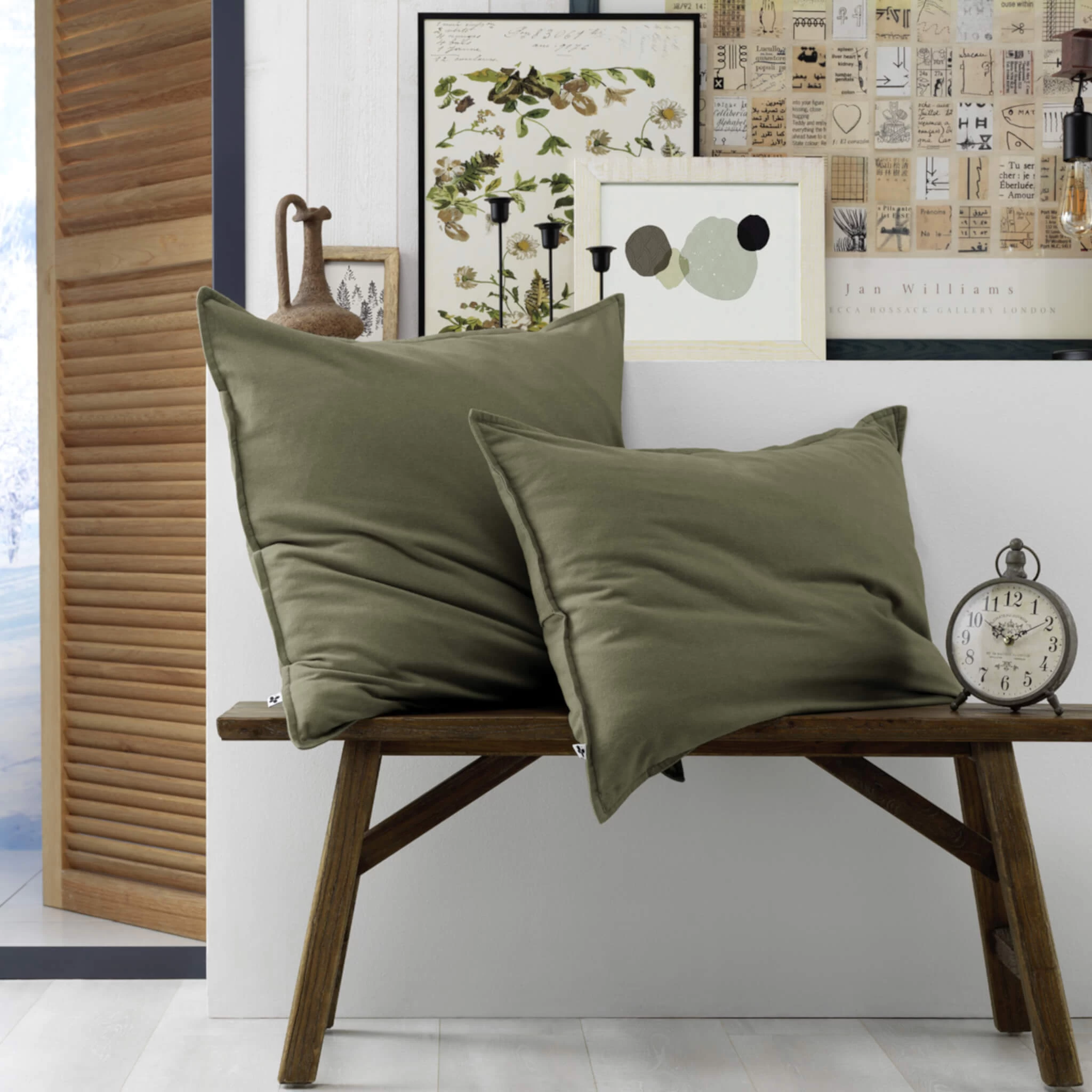 Taie D'oreiller Flanelle Kaki – Image 4