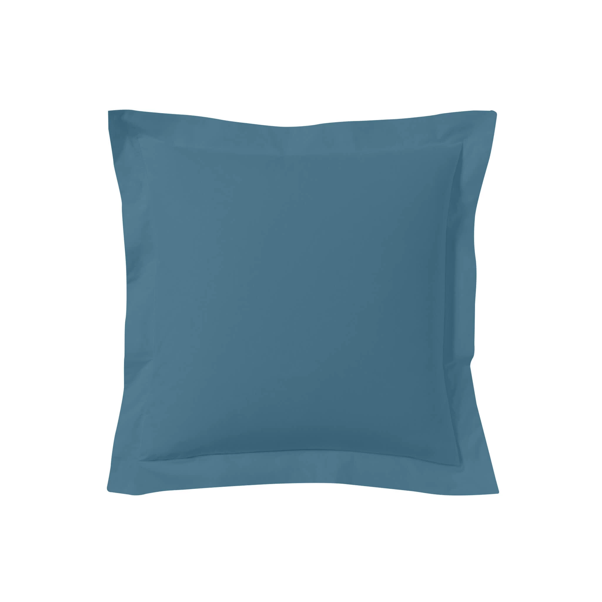 Lot De 2 Taies D'oreillers Bleu Minéral 100% Coton Biologique – Image 2