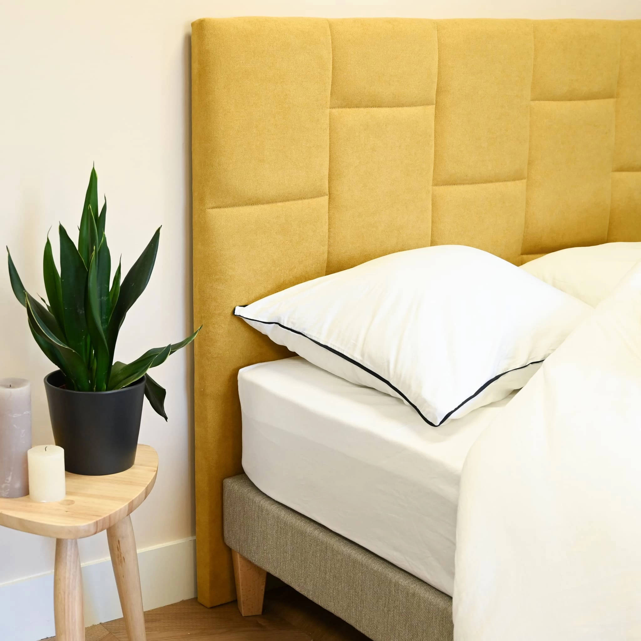 TĂȘte De Lit IMPERIAL Jaune - Terre De Nuit â Image 2