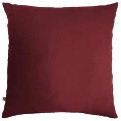 Taie D'oreiller Double Gaze De Coton Bordeaux