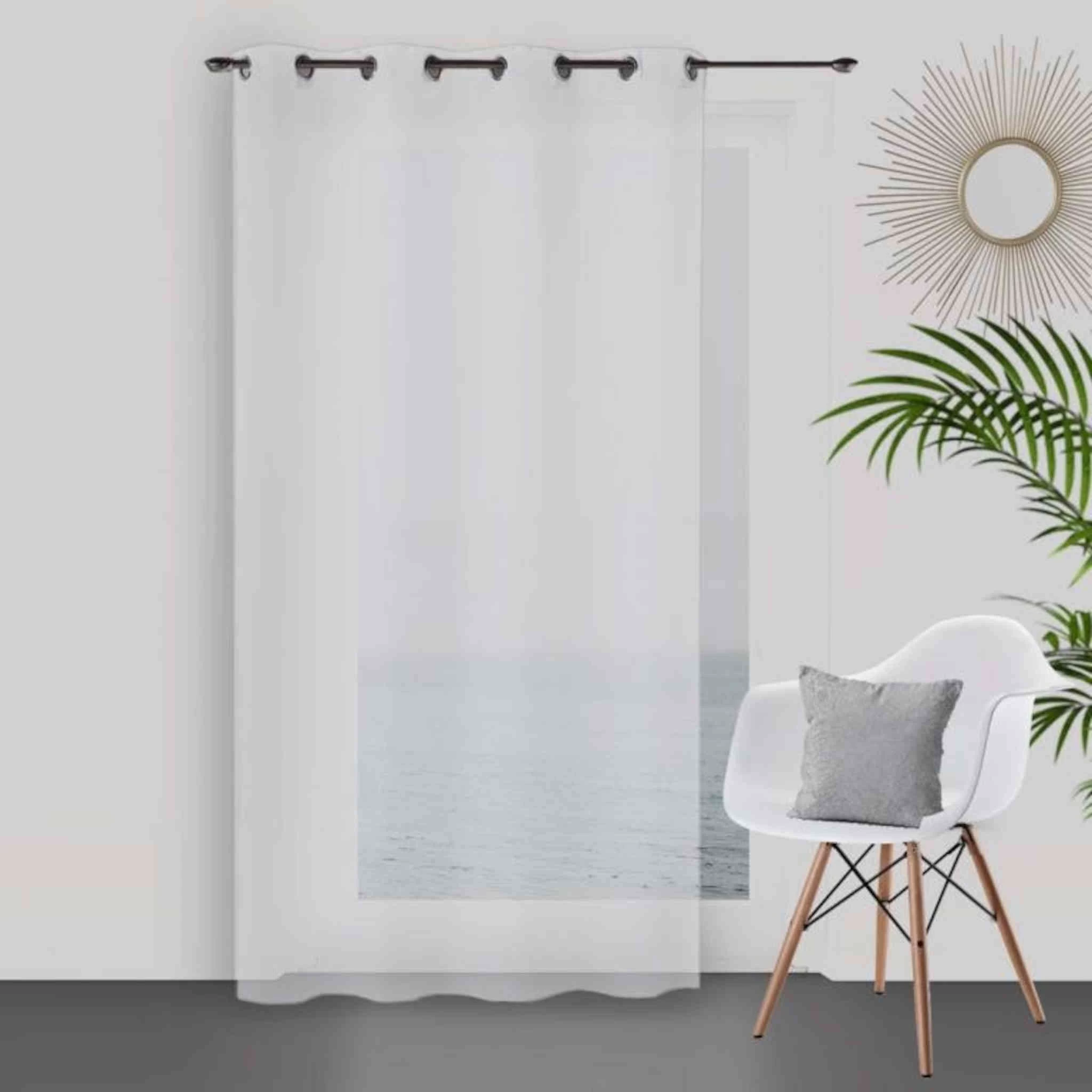 Voilage à œillets Dolly Blanc