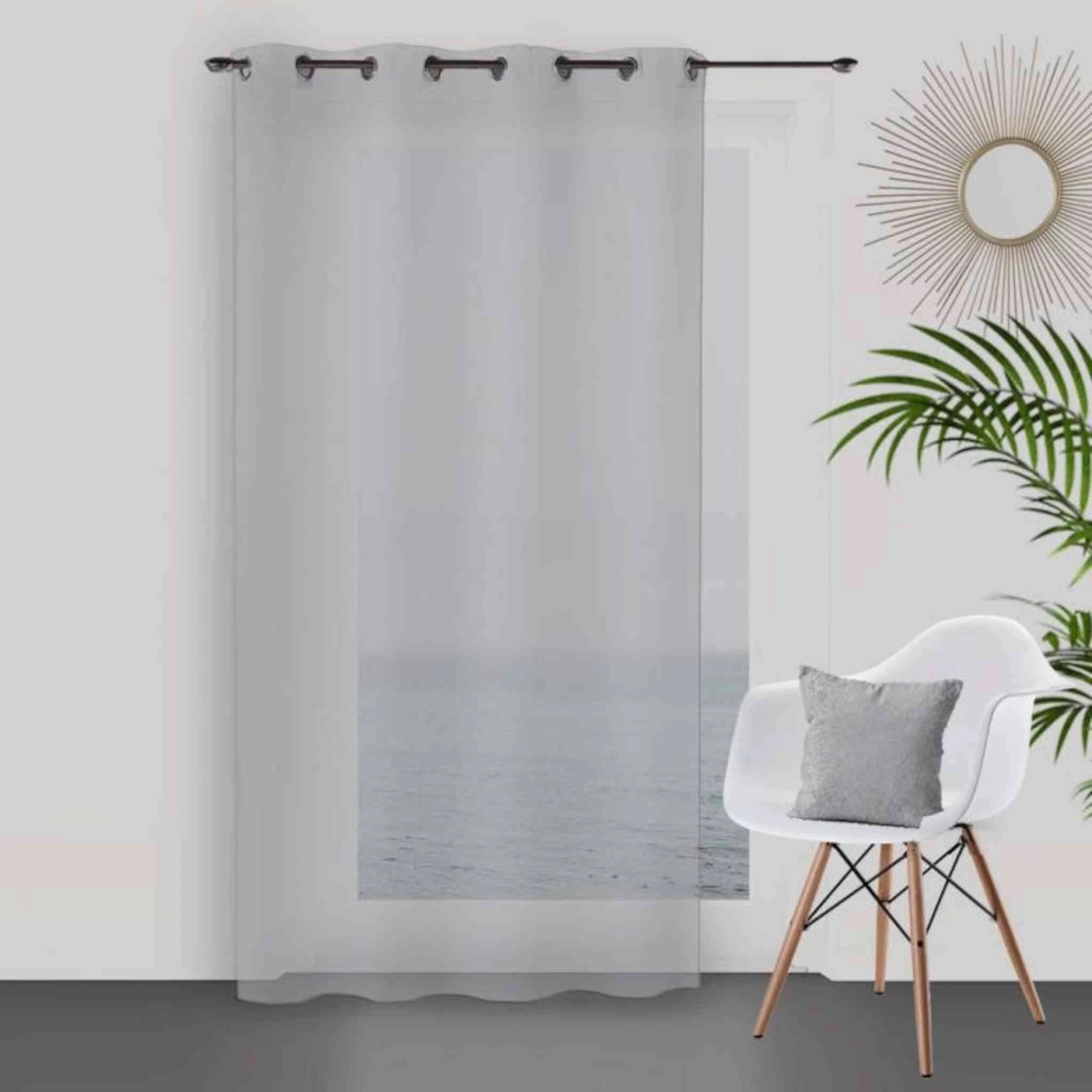 Voilage à œillets Dolly Gris Clair