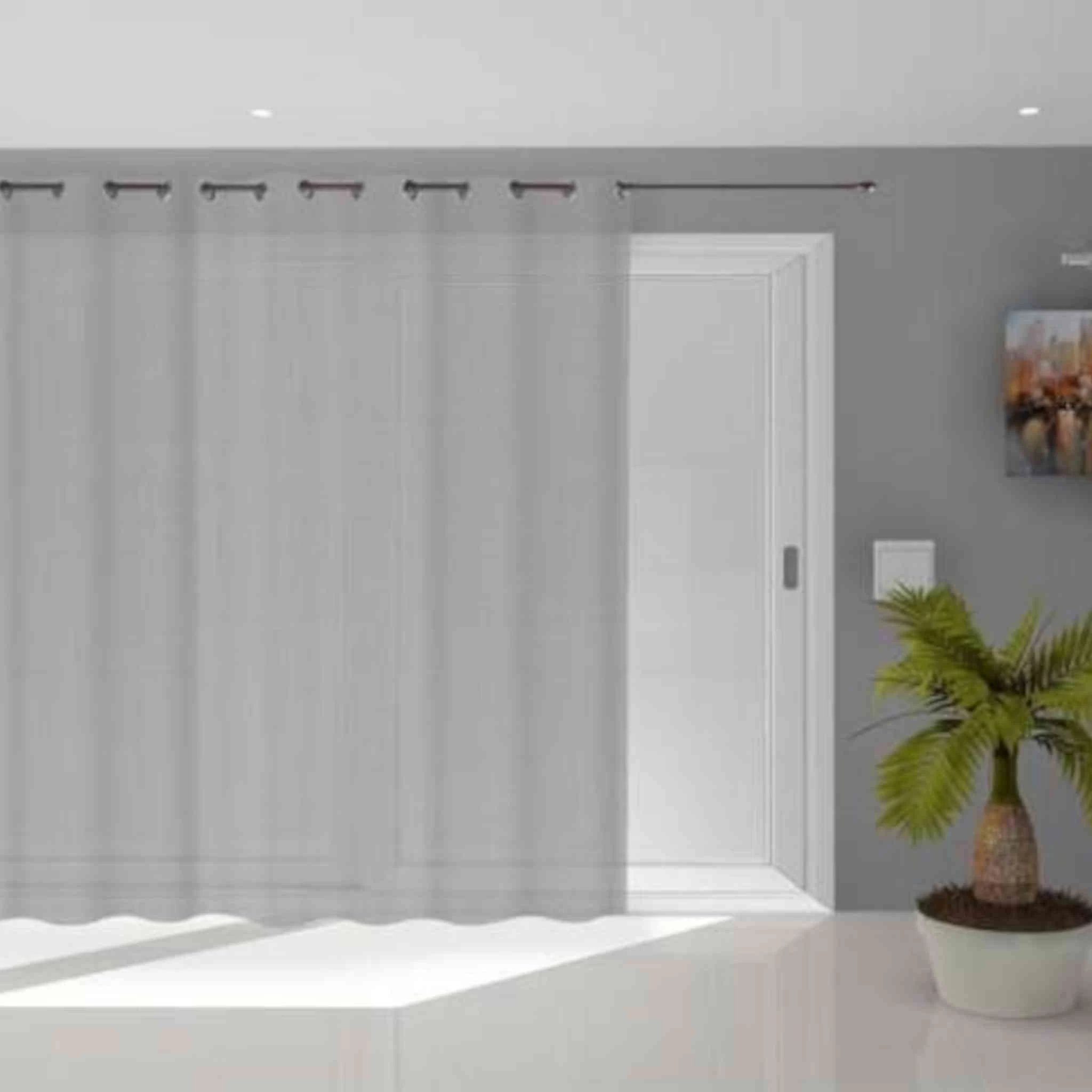 Voilage à œillets Dolly Gris Clair – Image 2