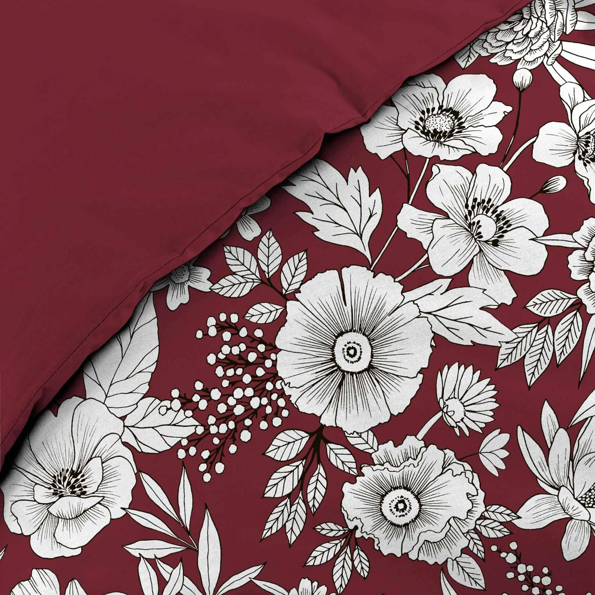 Parure De Lit Milady Bordeaux – Image 2