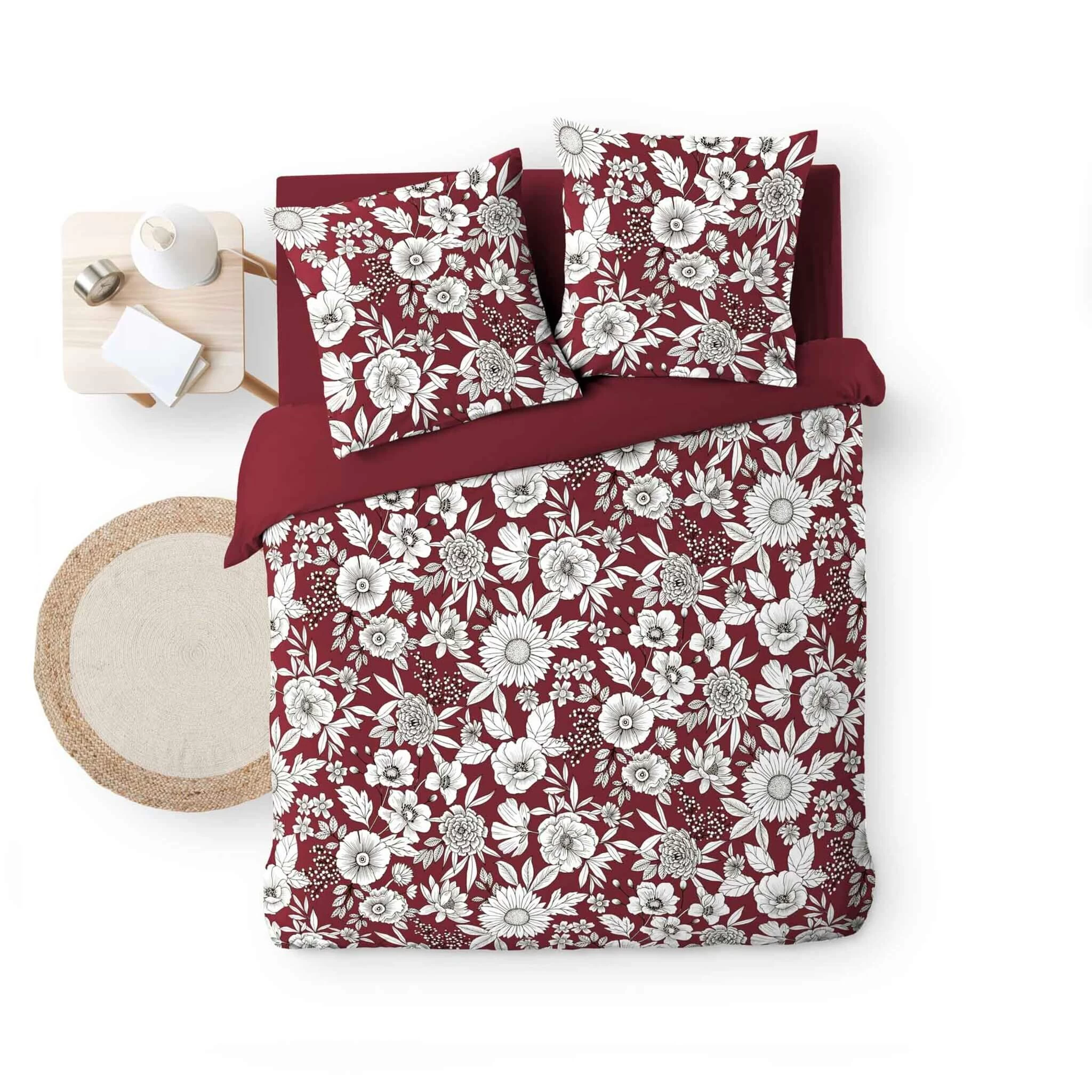 Parure De Lit Milady Bordeaux – Image 3