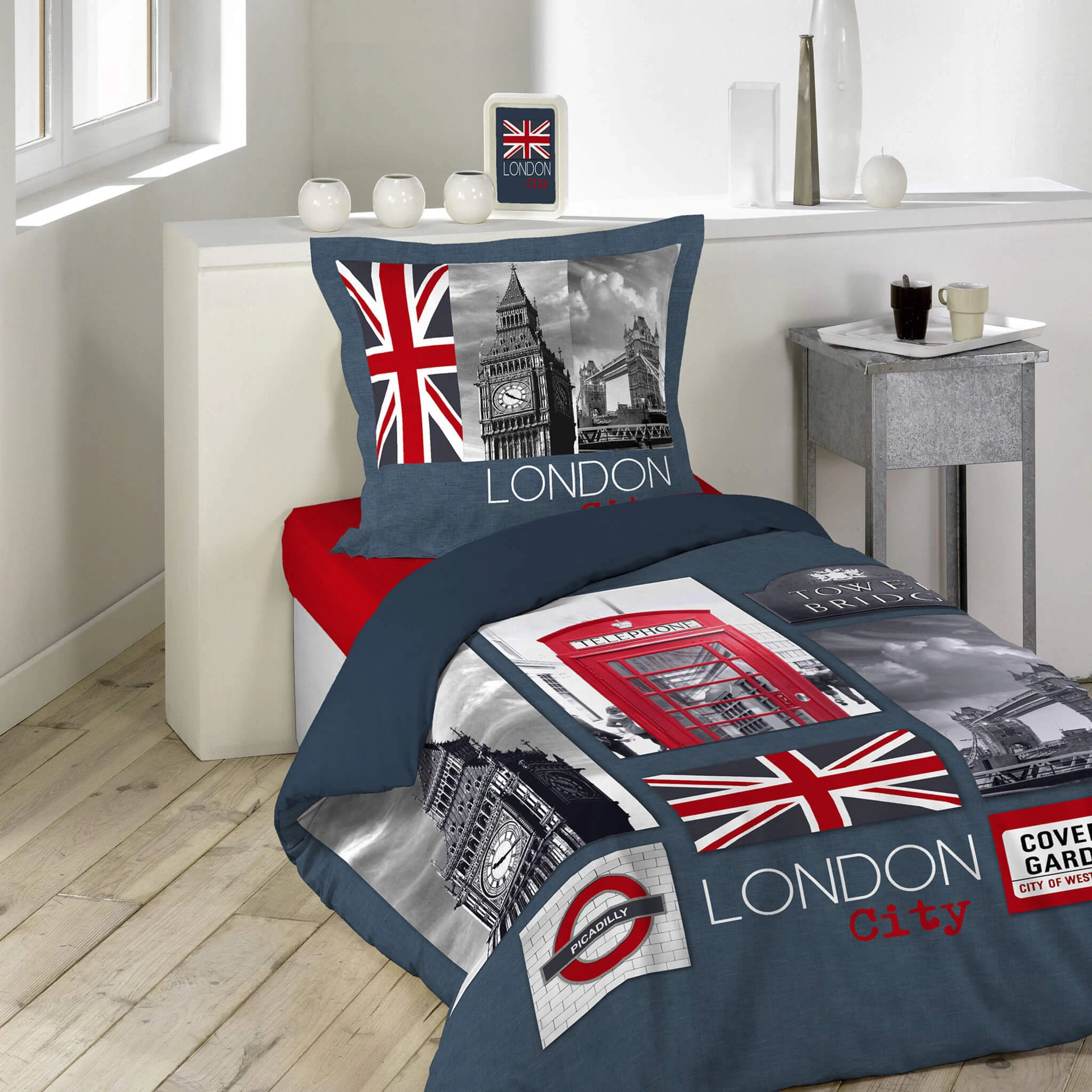 Parure De Lit Enfant City London 140x200