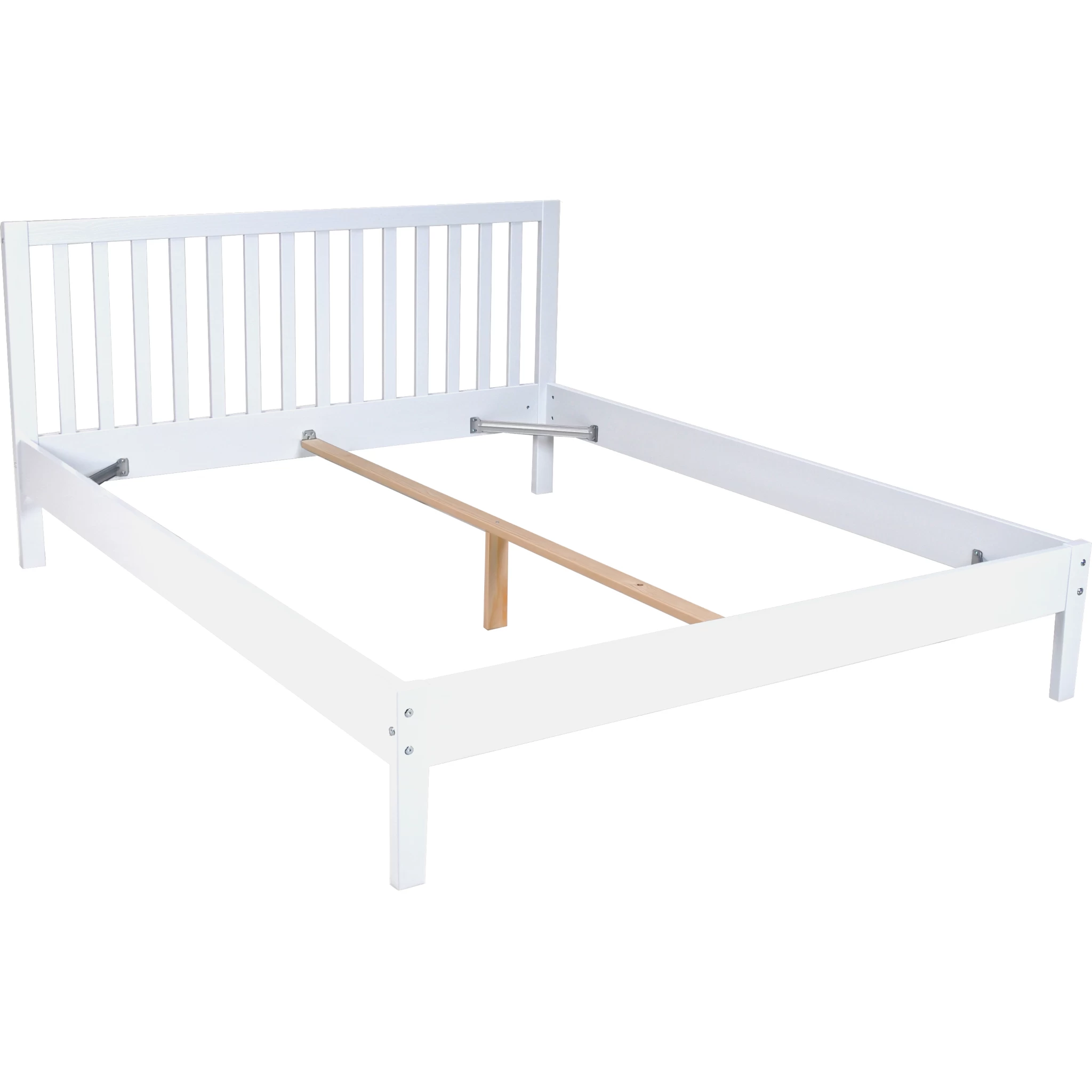 Lit Avec TĂȘte De Lit En Bois Blanc - LT14008 â Image 3